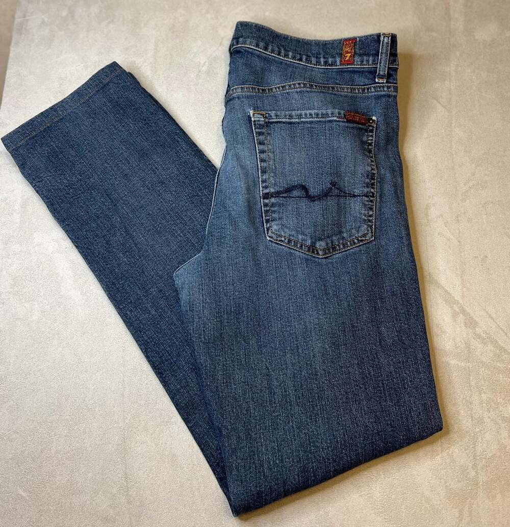 7 For All Mankind Slimmy Slim Straight Leg Jeans Size 36